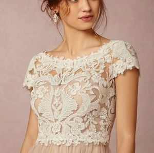 BHLDN Seville Topper Ivory Lace